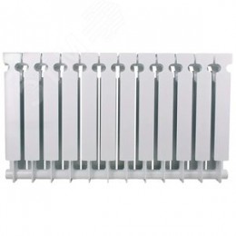 Радиатор биметаллический секционный  PRO 500/100/12 боковое подключение 2028Вт