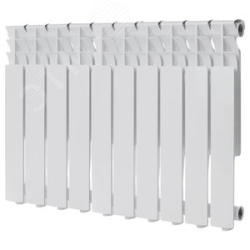 Радиатор алюминиевый секционный  ECO 500/80/10 боковое подключение 1510Вт