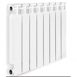 Радиатор биметаллический секционный  Standart 500/80/4 боковое подключение 516Вт