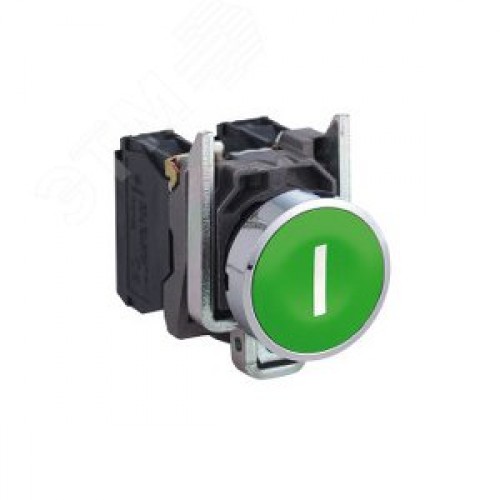 Кнопка зеленая I без фиксации 1но