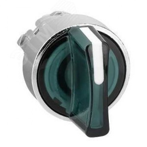 Головка кнопки зеленая для переключателя с ручкой 3п