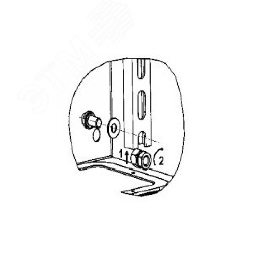 Рейка вертикальная алюминиевая 3М