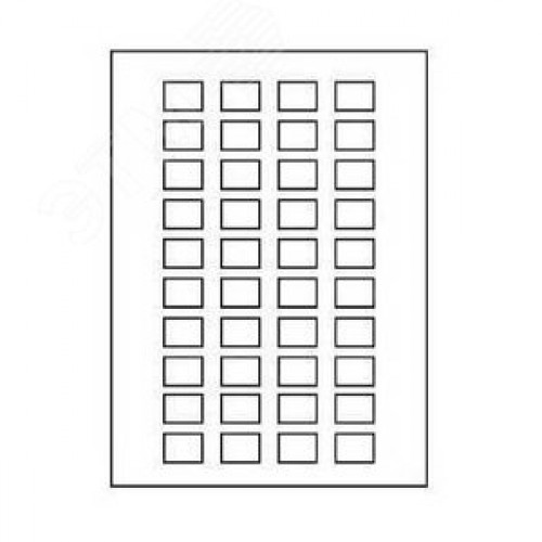 Лист с самоклеящимися символами без текста (40 круглых символов)