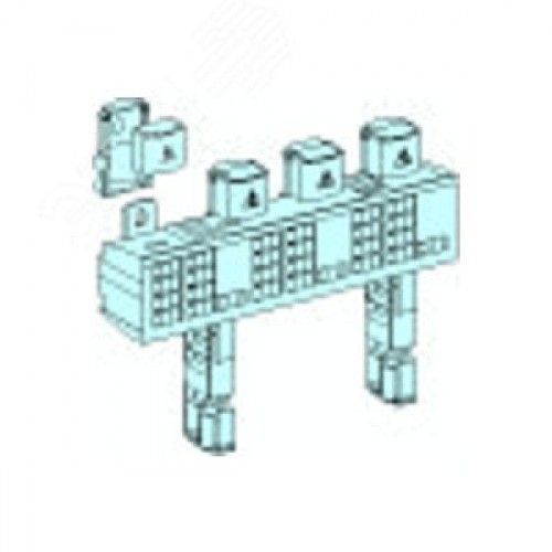 Блок распределительный MULTICLIP 160А половинной длины 4п