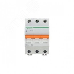 Выключатель автоматический трехполюсный 6А С ВА63 4.5кА