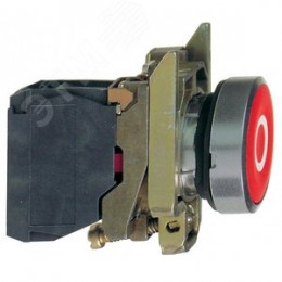 Кнопка красная без фиксации О 1нз