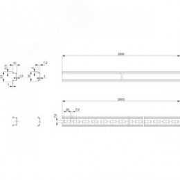 DIN-РЕЙКА СИММЕТРИЧНАЯ 1000ММ