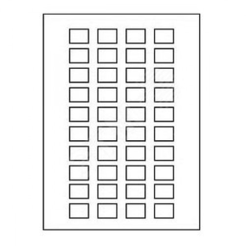 Лист с самоклеящимися символами без текста (40 круглых символов)