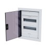 Щит ЩРВ-п-24 белый с черной полупрозрачной дверью IP40 OptiBox PRO