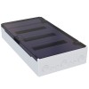 Щит ЩРН-п-36 белый с черной полупрозрачной дверью IP40 OptiBox PRO