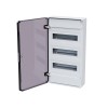 Щит ЩРН-п-36 белый с черной полупрозрачной дверью IP40 OptiBox PRO