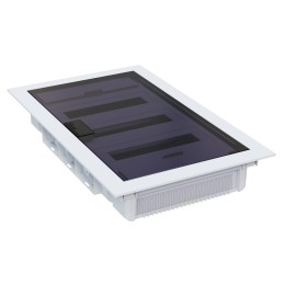 Щит ЩРВ-п-36 белый с черной полупрозрачной дверью IP40 OptiBox PRO