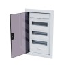 Щит ЩРВ-п-36 белый с черной полупрозрачной дверью IP40 OptiBox PRO