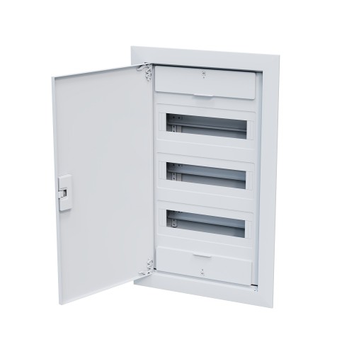 Щит  ЩРВ-п-36 белый с белой дверью IP40 OptiBox PRO