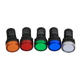 Лампа AD22DS(LED) матрица D22мм зеленый 24В AC/DC