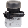 Кнопка КМЕ4211м-черный-1но+1нз-цилиндр-IP65