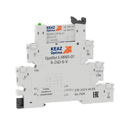 Модуль релейный OptiRel G RM38-51-220-240U-6-V-CO