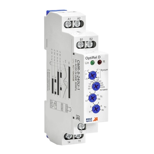 Реле контроля тока OptiRel D CMR-16-240U-1 1,6-16А10А 1СО 24-240АС/DC