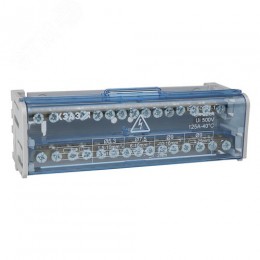 Шина N нулевая на DIN-рейку в корпусе-2х15групп