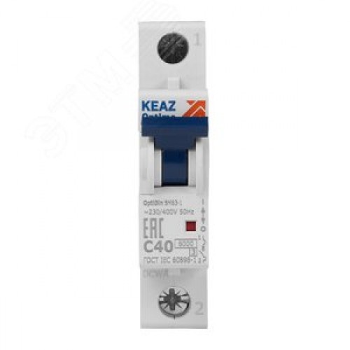 Выключатель автоматический однополюсный 40А C 6кА AC OptiDin BM63-1C40-УХЛ3