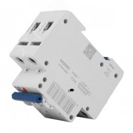 Выключатель автоматический двухполюсный 16А C 6кА AC OptiDin BM63-2C16-УХЛ3