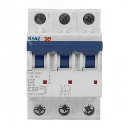 Выключатель автоматический трехполюсный 50А C 6кА AC OptiDin BM63-3C50-УХЛ3