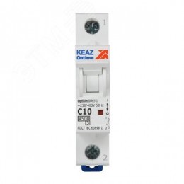 Выключатель автоматический однополюсный 10А C 4,5кА AC OptiDin BM63-1C10-4,5-УХЛ3