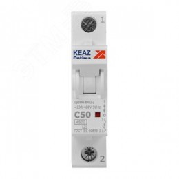 Выключатель автоматический однополюсный 50А C 4,5кА AC OptiDin BM63-1C50-4,5-УХЛ3