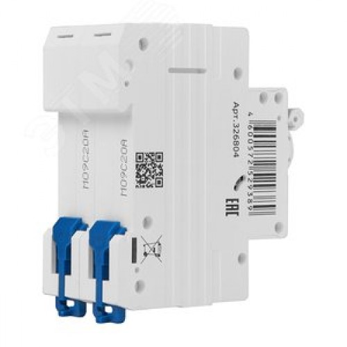 Выключатель автоматический двухполюсный 20А C 4,5кА AC OptiDin BM63-2C20-4,5-УХЛ3