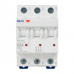 Выключатель автоматический трехполюсный 32А C 4,5кА AC OptiDin BM63-3C32-4,5-УХЛ3