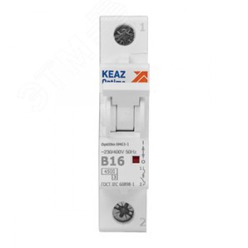 Выключатель автоматический однополюсный 16А B 4,5кА AC OptiDin BM63-1B16-4,5-УХЛ3