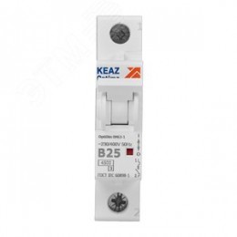 Выключатель автоматический однополюсный 25А B 4,5кА AC OptiDin BM63-1B25-4,5-УХЛ3