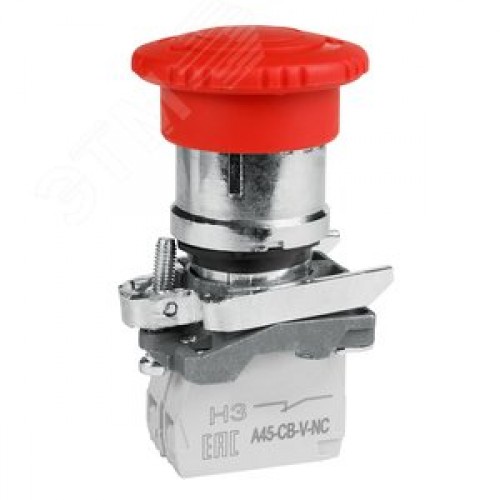 Кнопка ав ост возв пов OptiSignal D22 C4-ESTR-11 металл 1НО+1НЗ XB4BS8445