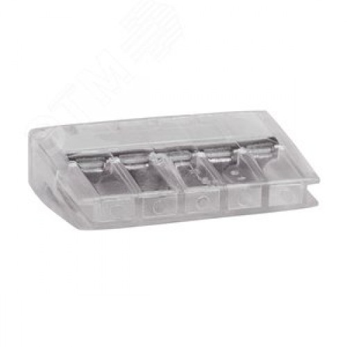 Клемма строительно-монтажная OptiKit СМК 2273-245 (с пастой) 5 отверстий 0,5-2,5 мм2