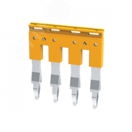 Перемычка гребенчатая 4 полюса OptiClip JX2,5 для пруж. клемм сечением 2,5 кв.мм