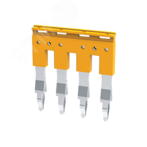 Перемычка гребенчатая 4 полюса OptiClip JX2,5 для пруж. клемм сечением 2,5 кв.мм