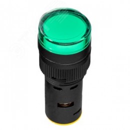 Лампа AD16DS(LED) матрица D16мм зеленый 230В AC