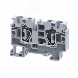 Клемма проходная 10 кв.мм пружинная OptiClip CX-10-I-57A-(0,2-10)-серый