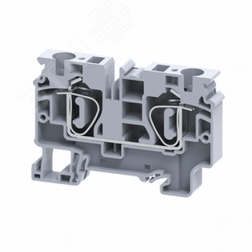 Клемма проходная 10 кв.мм пружинная OptiClip CX-10-I-57A-(0,2-10)-серый