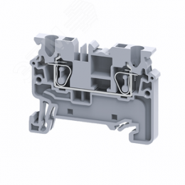 Клемма проходная 2,5 кв.мм пружинная OptiClip CX-2,5-I-BU-24A-(0,2-2,5)-синий