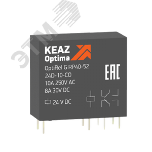 Реле промежуточное OptiRel G RP40-52-24D-10-CO