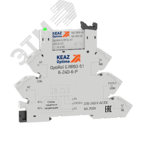 Модуль релейный OptiRel G RM38-61-220-240U-6-P-CO