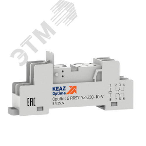 Розетка для реле OptiRel G RR97-72-230-10-V