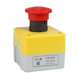 Пост кноп авар стоп OptiSignal D22 C5-BK-1-ESTR-01 1НЗ возв пов XALK178