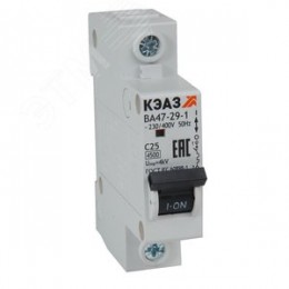 Выключатель автоматический модульный ВА47-29-1C16-УХЛ3 (4,5кА)-КЭАЗ