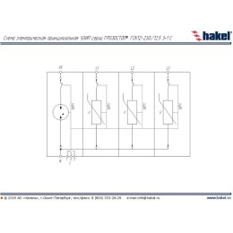 УЗИП ГРОЗОСТОП ГСК12-230/12,5 3+1 С, класс I+II , Iimp - 12,5 кА (10/350), Imax (8/20) - 40 кА