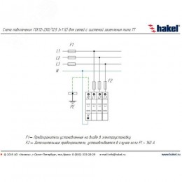 УЗИП ГРОЗОСТОП ГСК12-230/12,5 3+1 С, класс I+II , Iimp - 12,5 кА (10/350), Imax (8/20) - 40 кА