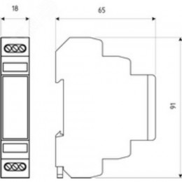 УЗИП ГРОЗОСТОП DTR 2/6/1500, Uо - 6 В, IL - 250 мА, In (8/20) - 20 кА.