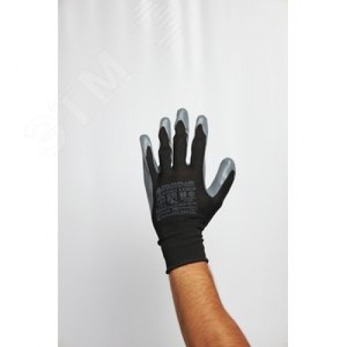 Перчатки полиэстеровые с нитрильным покрытием VE712 р.8