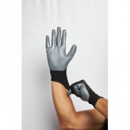 Перчатки полиэстеровые с нитрильным покрытием VE712 р.8